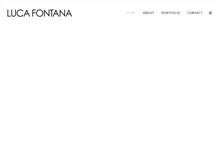 Tablet Screenshot of lucafontana.it